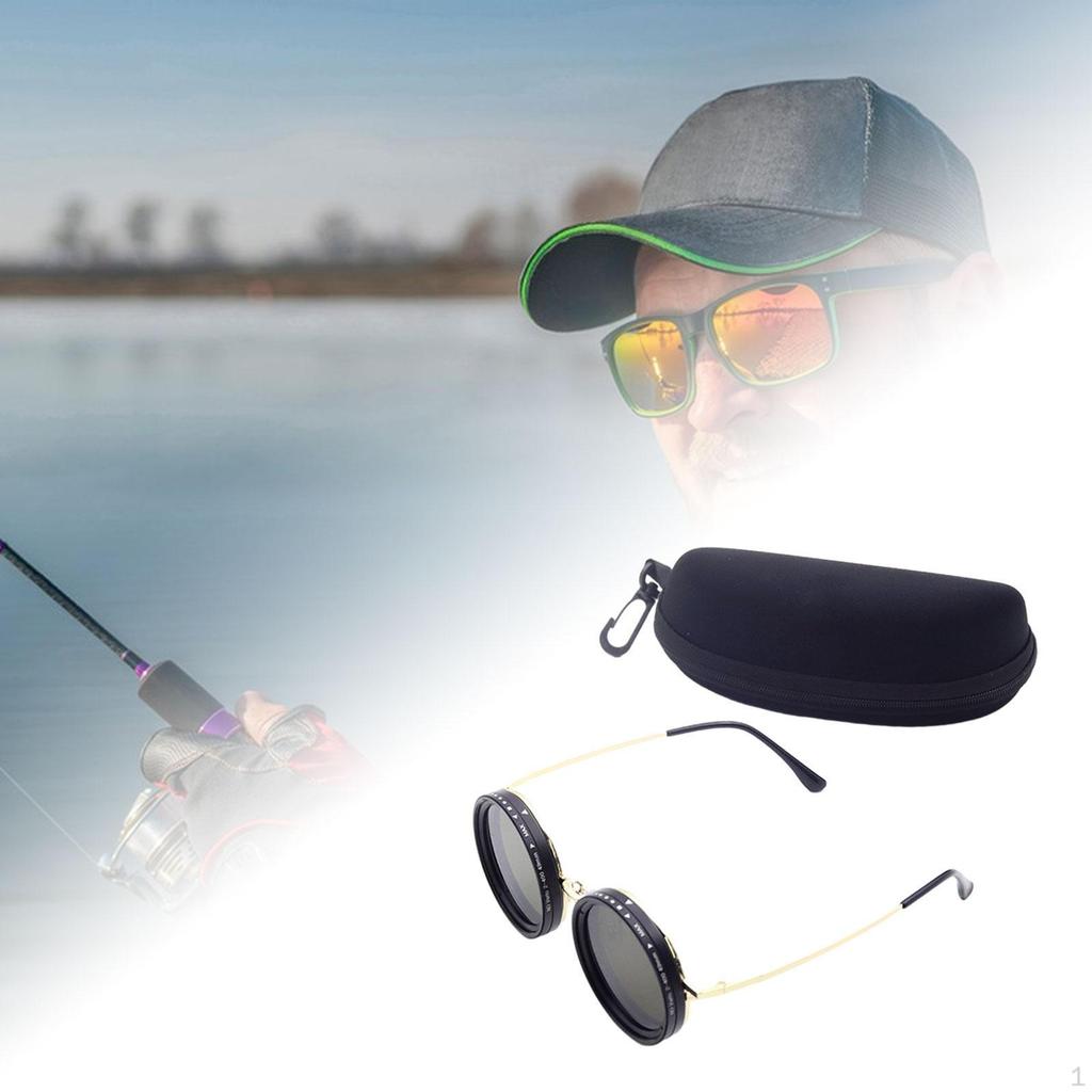 Adjustable Tint Sunglasses Beach Fashion Decoration Eyewear Round Polarized Glasses for