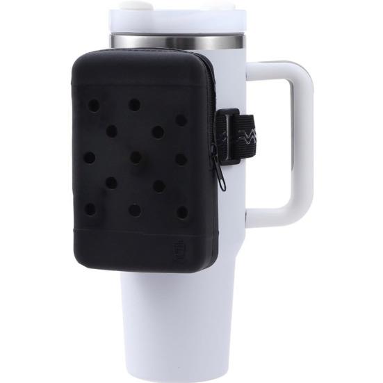 Silicone Water Bottle Pouch Tumbler Bag Large Capacity Adjustable Non-Slip Design Phone Holder Bag Sports Gym Bottle Accessories