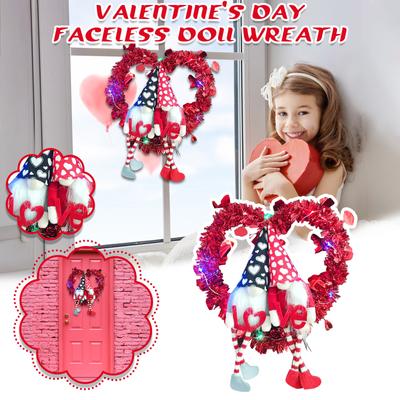 Valentine's Day Decorations Valentine's Day Door Hanging Wall Hanging Valentine's Day Wreath