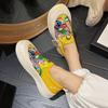 Mary Jane Loafers Women's New Spring Platform Lazy One-pedal Canvas Single Shoes Casual Sports Board Shoes