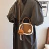 Trendy plush shoulder bag autumn and winter new lamb wool messenger small square bag casual versatile portable women's bag