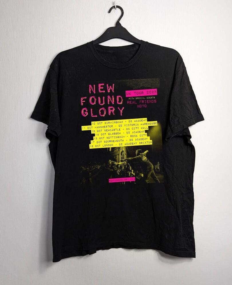 

Trend New Found Glory Announces UK Headline Tour 2025 Shirt Unisex T-Shirt XXXXL