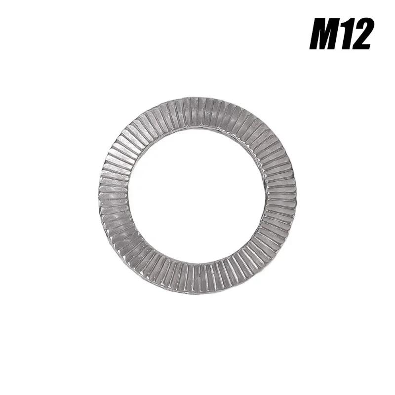Self Locking Washers Stainless Steel Gasket Dual Stack Wedge Anti Loosening Washer M8 M10 M12 M16 M20 Shock Proof Gasket
