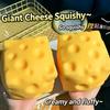 Hot Giant Cheese Squeeze Toy Extra Large Size Cheese Squishy Fidget Toys Slow Rebound Shapeable Venting Ball For Adults Gifts
