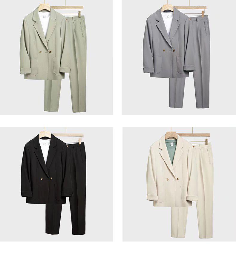 Men's Japanese-Style Loose Korean Suit Jacket - Cool, Handsome & Mature Spring Fashion