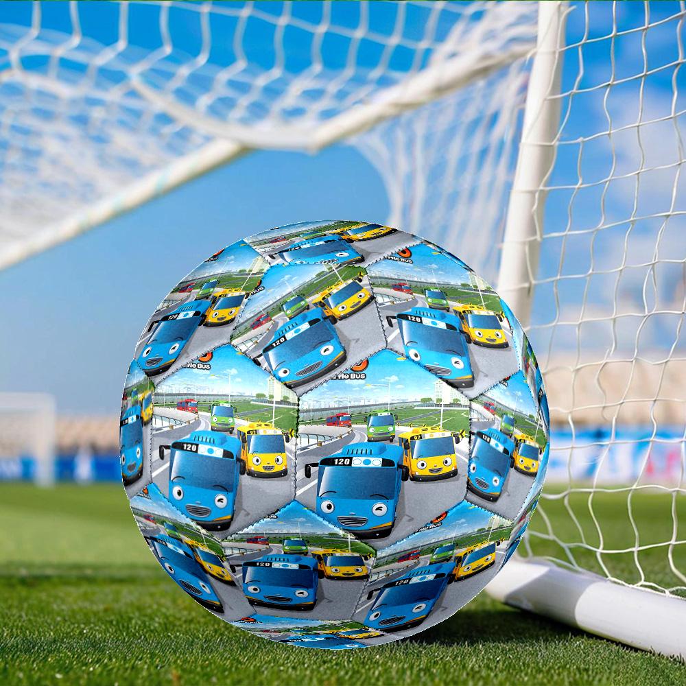 Adventure With Mateo The Little Bus Size 5 Soccer Ball, Suitable for Training and Matches, High-Elasticity, Wear-Resistant Material Gift for Fan