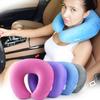 Luxurious Memory Foam U-shaped Travel Pillow With Plush Crystal Velvet Cover
