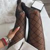 Lolita Girls Black Plaid Tights Women Sexy Gothic Punk Small Grid Mesh Fish Net Pantyhose Body Stockings Nightclub Party Gifts