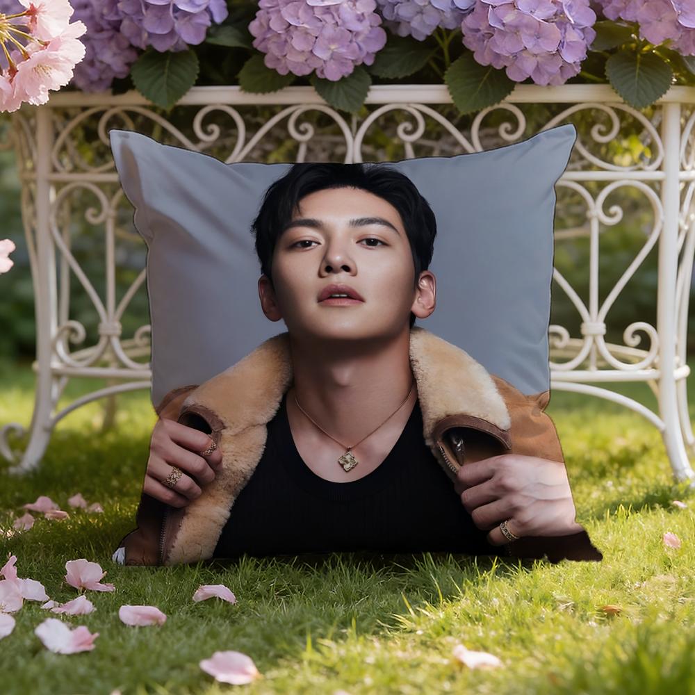Ji C-Chang W-Wook Cushion Cover Home & Car Dual-Scene Pillow Cover: Reversible for Premium Comfort