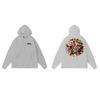 Felpa con cappuccio e stampa Stu Uomo Donna Inverno Calda Foderata in pile Oversize Casual Pullover