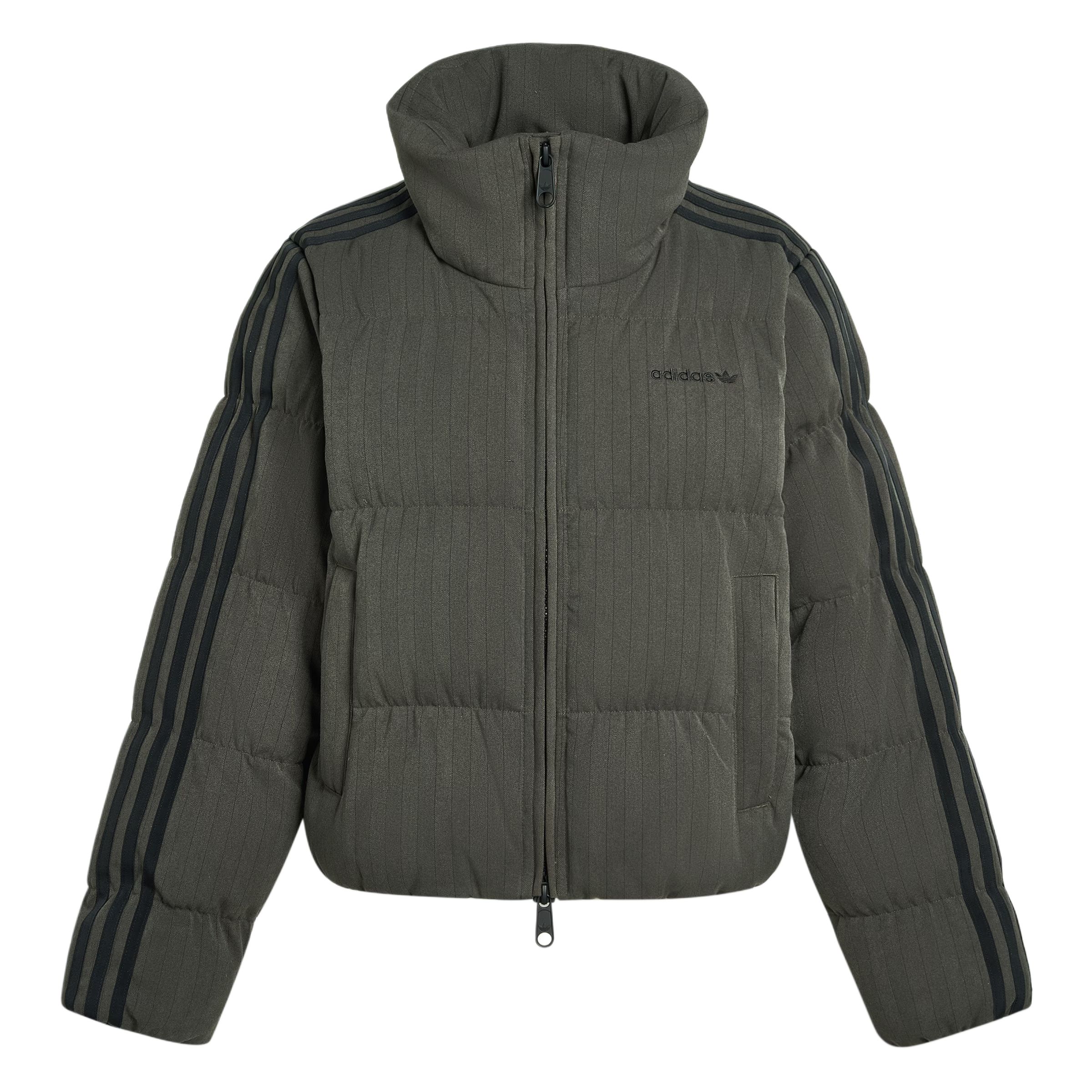 

Adidas Оригинальная базовая стеганая куртка свободного кроя в елочку с высоким воротником-стойкой и застежкой-молнией для женщин KG4910 XL