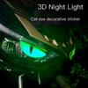 3D Luminous Vinyl Motorcycle Reflective Sticker Cute Eyes Scooter Windshield Decal Accessories For BMW Honda Yamaha Suzuki Vesp