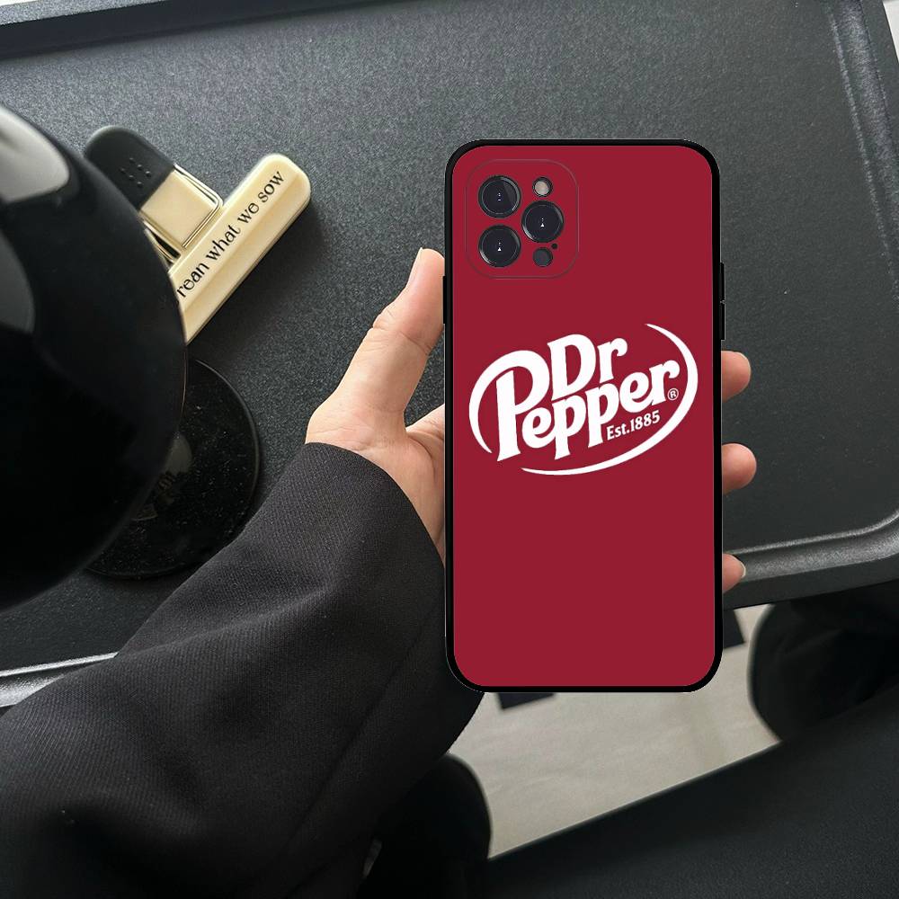 

Soft Drink Brand Dr Pepper For IPhone 17 16 15 14 13 12 Mini 11 Pro Max Transparent Case iPhone 12