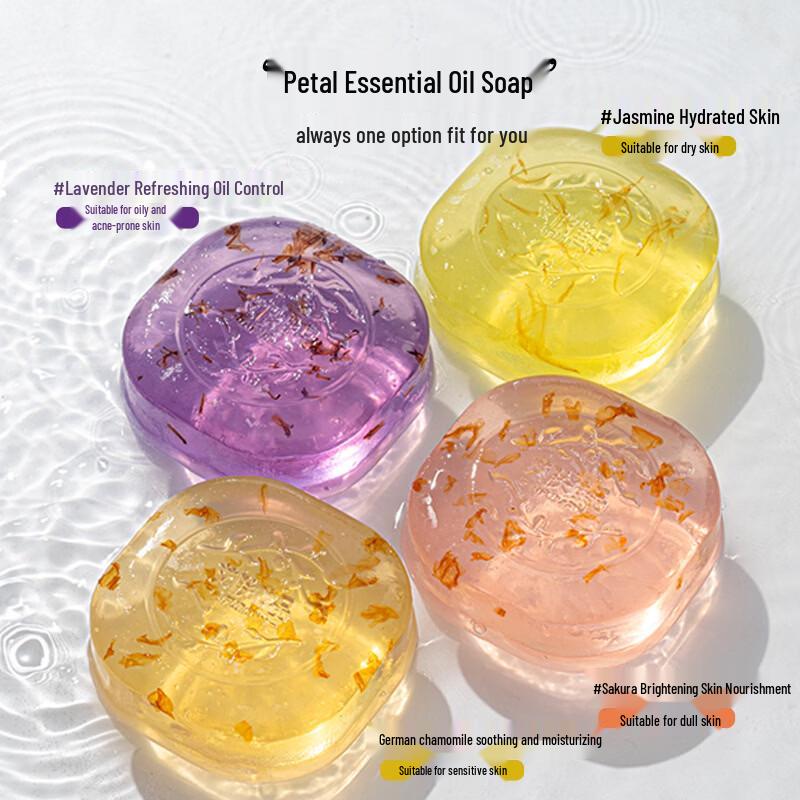 AIFUJIAPIN Jasmine Petal Essential Oil Handmade Soap