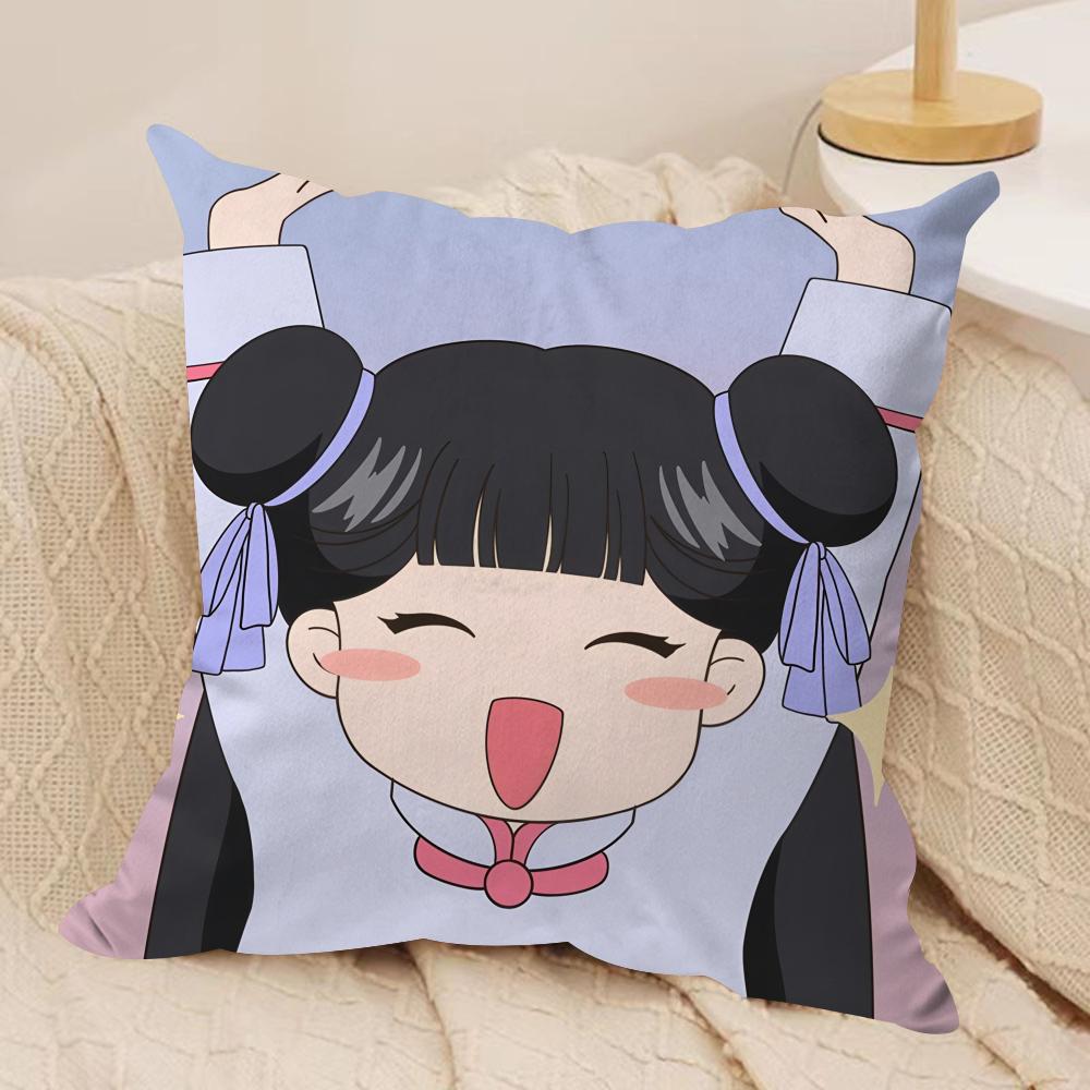 Anime CCardcaptor SSakura Kissenbezug Seidiger Kurzer Plüsch Versteckter Reißverschluss Staubdicht Sofa Kissenbezug Für Heimdekoration