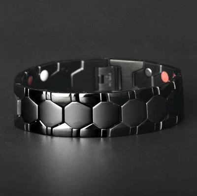 Sechseckiges Magnetarmband für Herren - Abnehmbar, Schmale Version, Für Paare geeignet