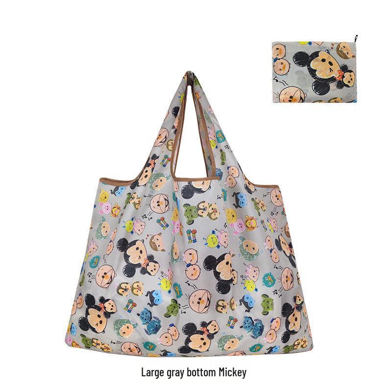 Women's Eco-Friendly Cute Cartoon Waterproof Shopping Bag - Lightweight and Foldable with Large Capacity