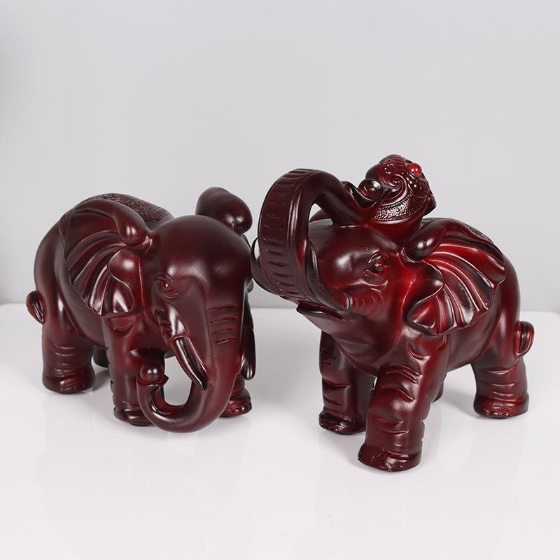 Wealth-Attracting Elephant Resin Ornament for Living