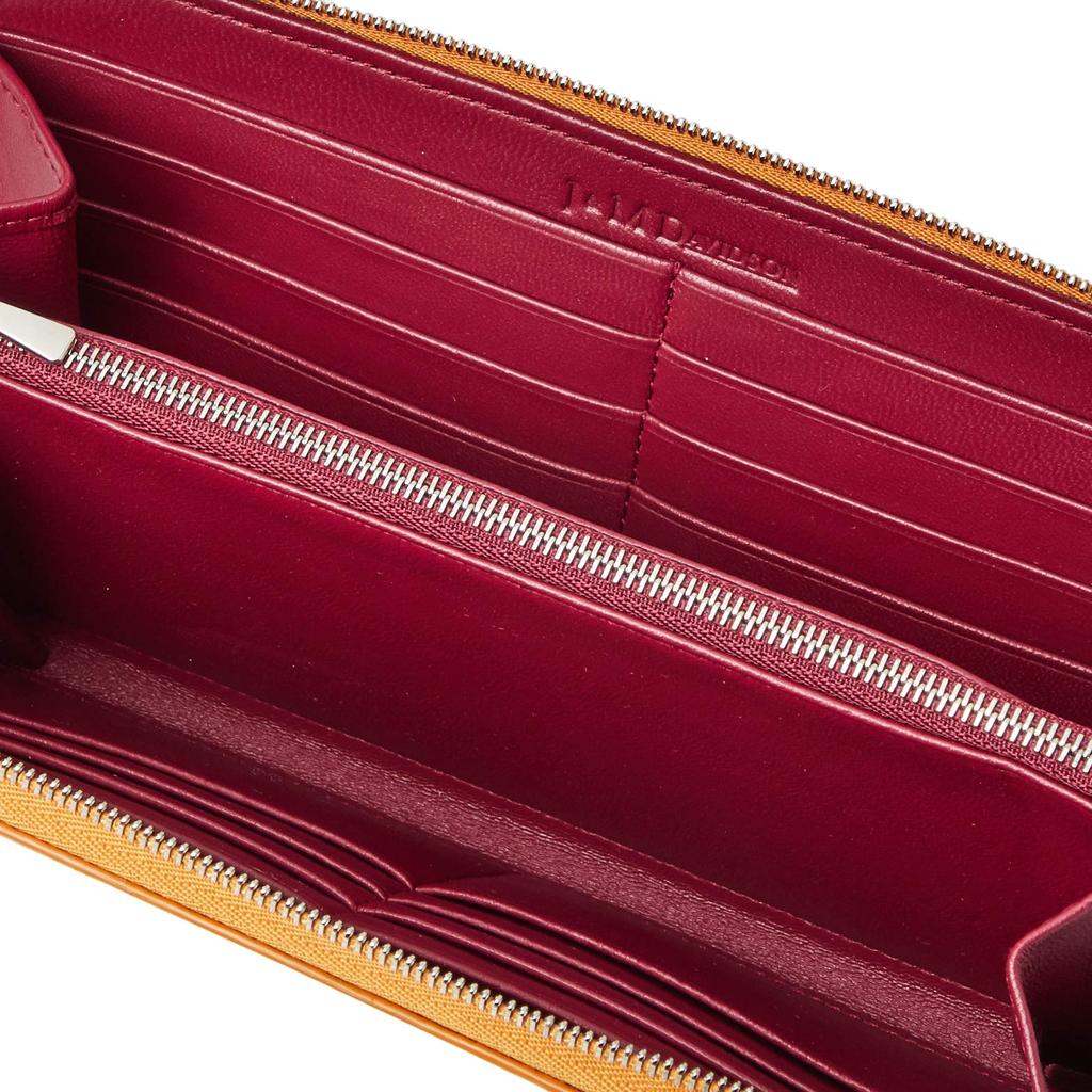 Lange Geldbörse Echtes Leder Bietet Platz für 16 Karten CONTINENTAL 10221N 7470 5200 Senf [J&M Davidson] J&M [Artikel]