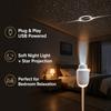 2026 Mini Galaxy Star Projector Night Light, USB 2-in-1 HD Smart Dynamic 3D Holographic Atmosphere Lamp, for Car & Bedroom Decor