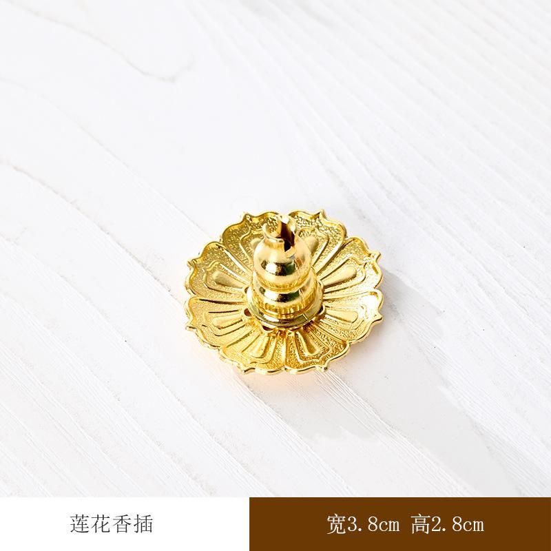 Copper Incense Stick Holder Lotus Incense Burner Stick Holder Line Plate Sandalwood Coil Base Yoga Studios Home Decoration Gift