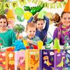 12Pcs With Stickers Gift Paper Bags Dino Roar Candy Cookies Packaging Bag  Party Favors Decoration