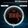 Wasserdichter 0~100% Digitaler 52mm Wasserstandsanzeiger mit Alarm 0-190ohm Wasserstandssensor 100-600mm für Auto Boot Yacht Benutzerdefiniert Rot