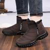 Shoes Cotton Shoes Men's New High-top Boots Men's Cold-proof and Warm Long Boots Piled Thickened Men's Boots Comfortable Snow Boots