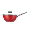 Deshilang Red 3-Piece Non-Stick Iron Cookware Set