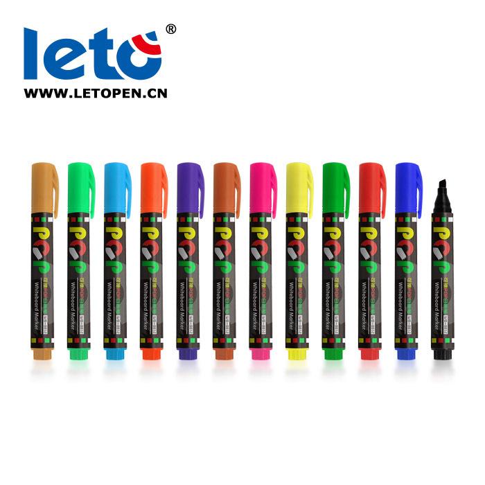Leto WB-8812-12 Whiteboard Markers, 12 Colors Art and Poster Pens