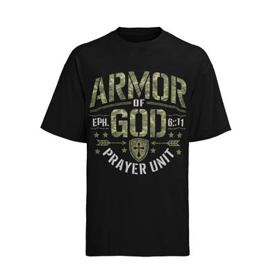 Armor Of God Christians Religious Camouflage Herren T-Shirt Mens Womens Tees Top