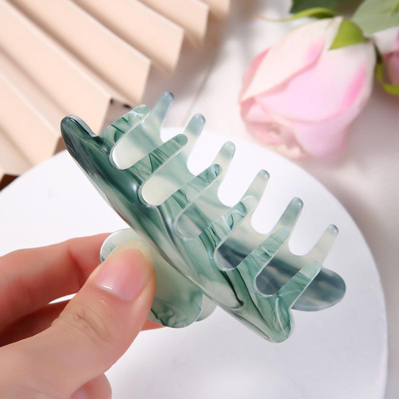 Yuanbao Cloud Pattern Hair Claw Clip – European & American Style Acetate Hair Accessory