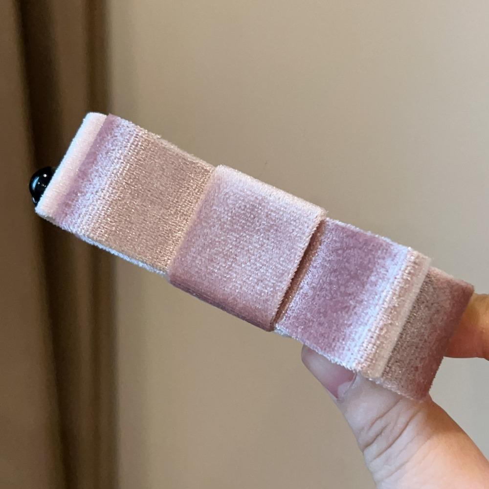 Cloth Red Velvet Bow Hair Clip Hair Clips Bow Vertical Clip Headdress Bowknot Banana Clip  Girls