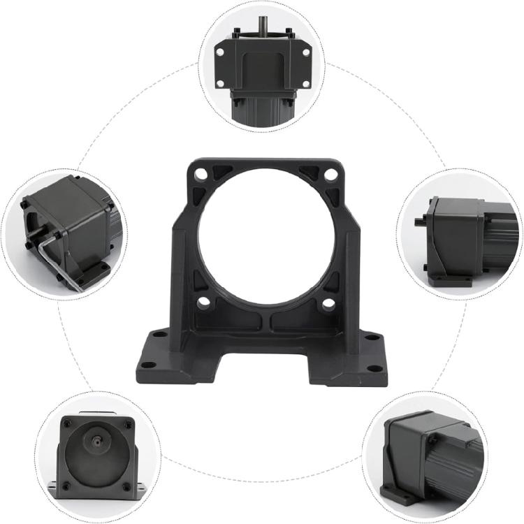 Highly strength Motor Mounting Bracket 180W-250W Aluminum AntiVibration Design PreDrilled Hole Durability Build
