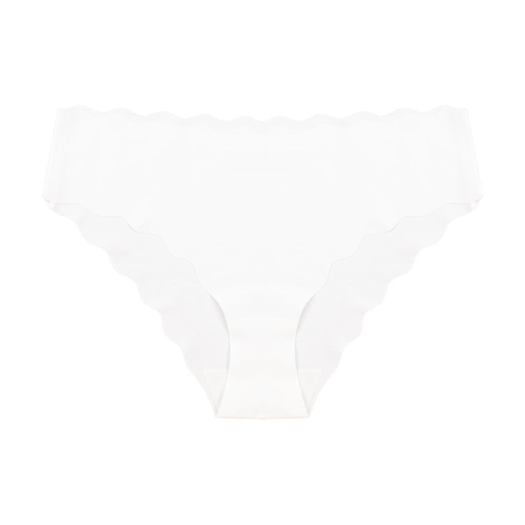 Damen Frühling und Sommer Dünn Sexy Persönlichkeit Wellige Kante Eis Seide Spurlos Atmungsaktiv Unsichtbar Niedrige Taille Slips