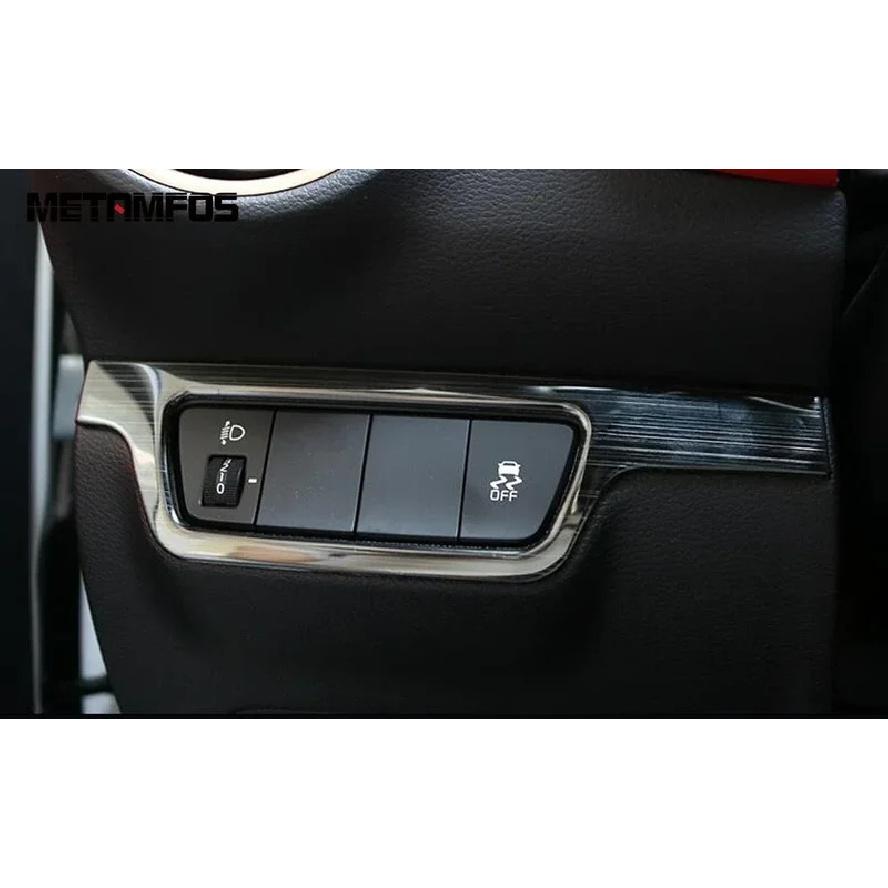 For Kia Forte Cerato - 2024 k3 - Carbon Fiber Head Light Lamp Adjustment Switch Cover Trim Interior Accessories