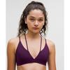 Lululemon Smoothcover StrAppy BrA  Light Support  A B Cup drAmAtic mAgentA