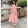 2026 Women's High-End French Sling Summer Dress: Elegant Petite Fairy Beach Vacation Long Dress