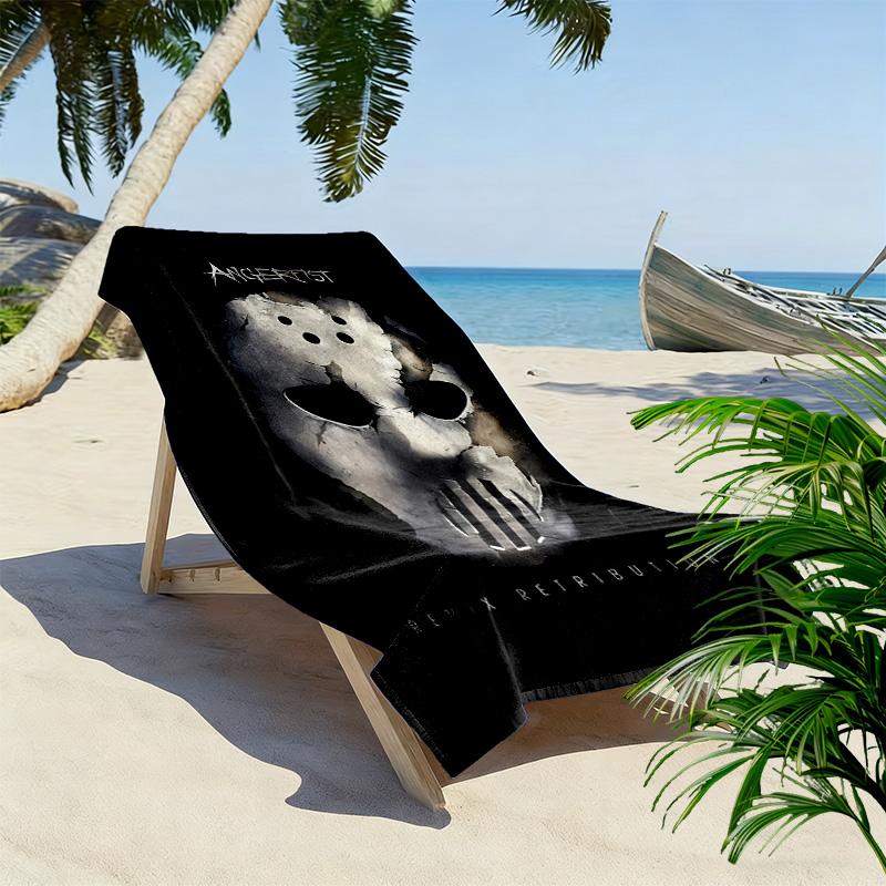 Angerfist Print Beach Towel, Large Soft Quick Dry Towel for Beach Camping Swimming