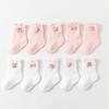 Koreanische Rosa Weiß Prinzessin Rüschen Socken Kawaii Cartoon Mittleren Rohr Lose Socken Neugeborenen Kleinkind Baby Socken 1-3 jahre Alt