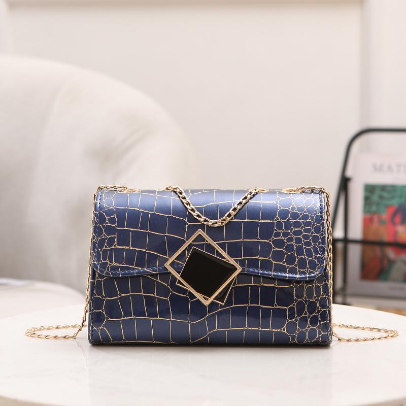 

Модная сумка-стилинг из твердой кожи с принтом под камень, универсальная, трендовая, женская, на цепочке, квадратная, на одно плечо, сумка-мессенджер, опт