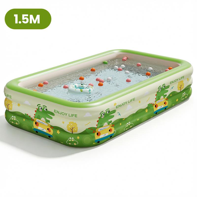 

1.5/1.8/2.1/2.6M Large Inflatable Swimming Household Thick-Walled Family Pool Outdoor Water Play Kid Plaything Portable Garden Game