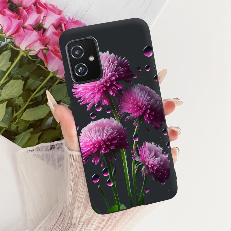 For Asus Zenfone 8 ZS590KS Phone Case Popular Butterfly Soft Black Silicone Cover for Asus Zenfone 8z Case Zenfone8 I006D Bumper