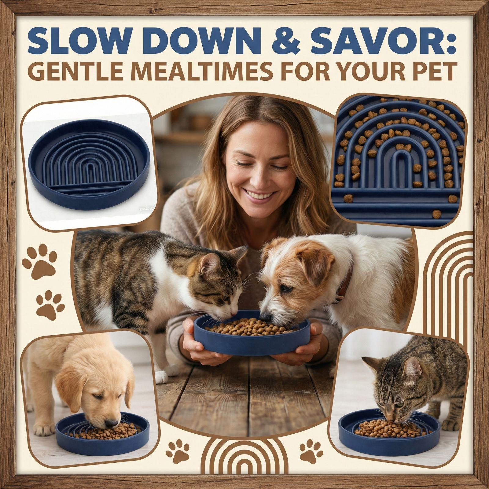 

Pet Cats And Dogs Slow Eating Bowl Slow Down Eating Bowl One Size