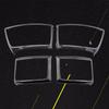 Imitaiton Carbon Fiber Front Air Outlet Frame Cover Trim Car Interior Decorative for Ford RANGER T6 T7 T8 Everest 2015-2020