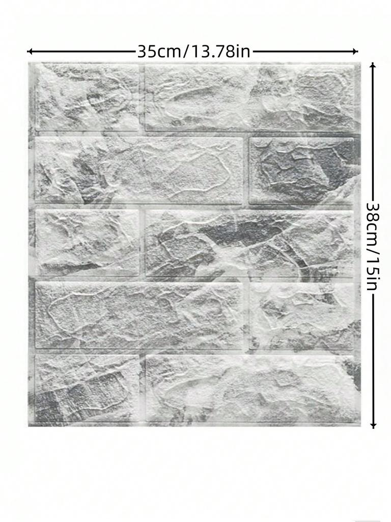 Home decoration supplies Wall decoration peel wallpaper brick detachable wallpaper peel paste self-adhesive 5 sheets 1 set