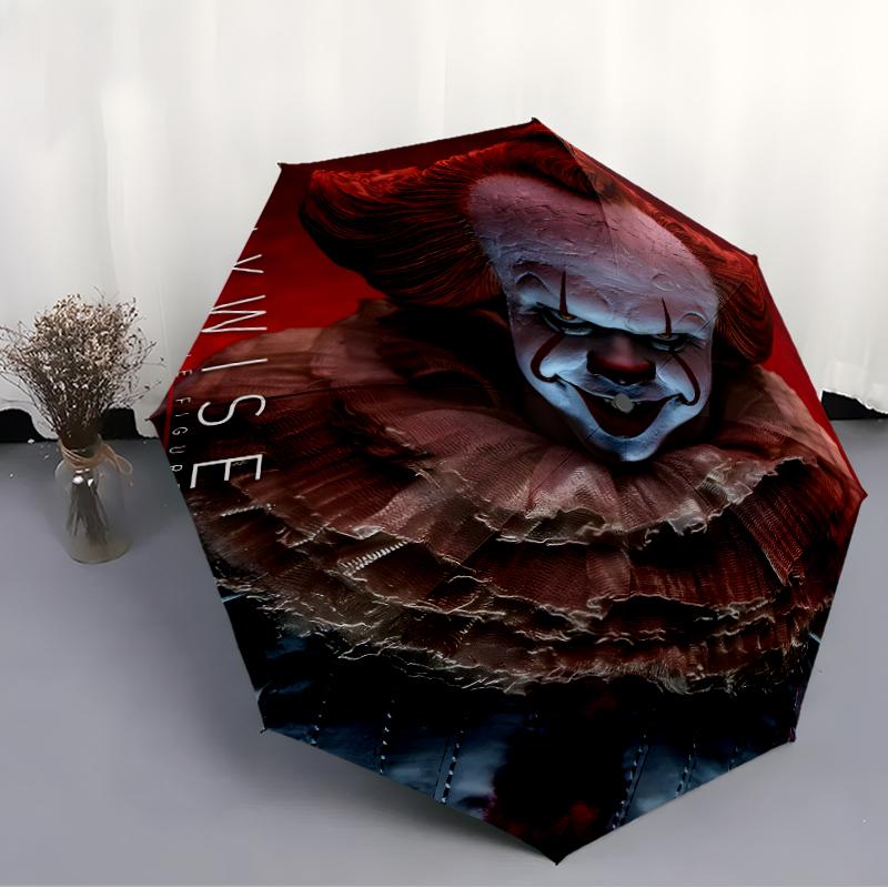 1pc Pennywise2 Umbrella, Sun Protection, And UV Shielding. It Has Eight Sturdy Ribs for Outdoor Use And Perfect Gift