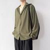 Men's Shirt Spring Summer Loose Casual Long-sleeved Lapel High Street Male Suit Shirt