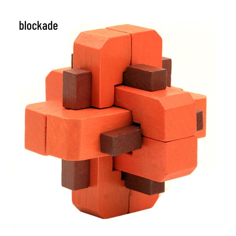 100-Piece Kongming Lock Wooden Puzzle Set for Kids and Adults