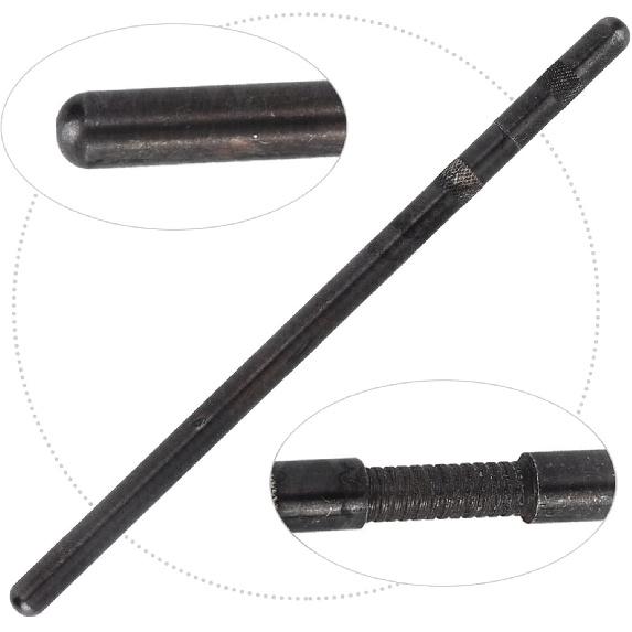 Acouto Stoßstangenlängenprüfer 6,8-7,8 Zoll Stoßstangenlängenprüfwerkzeug Stoßstangenmesswerkzeug Zahnradtiefenprüfer 7702-1 Eisen Schwarz Verstellbar